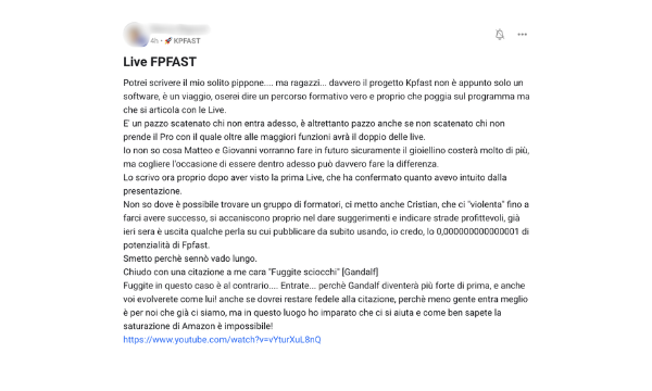 Feedback KPFast